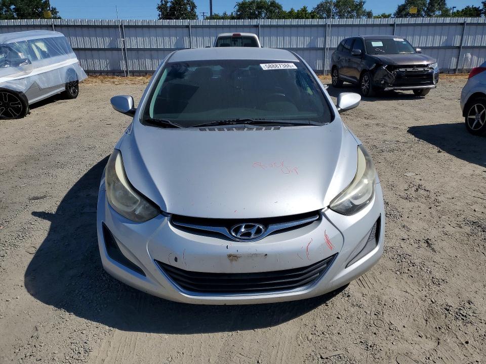 2014 Hyundai Elantra VIN 5NPDH4AE6EH495486 COPART salvage auction — VANDALISM, Ca - Salvage Certificate, sold $1,850 on 2026-07-09 (photo 5)