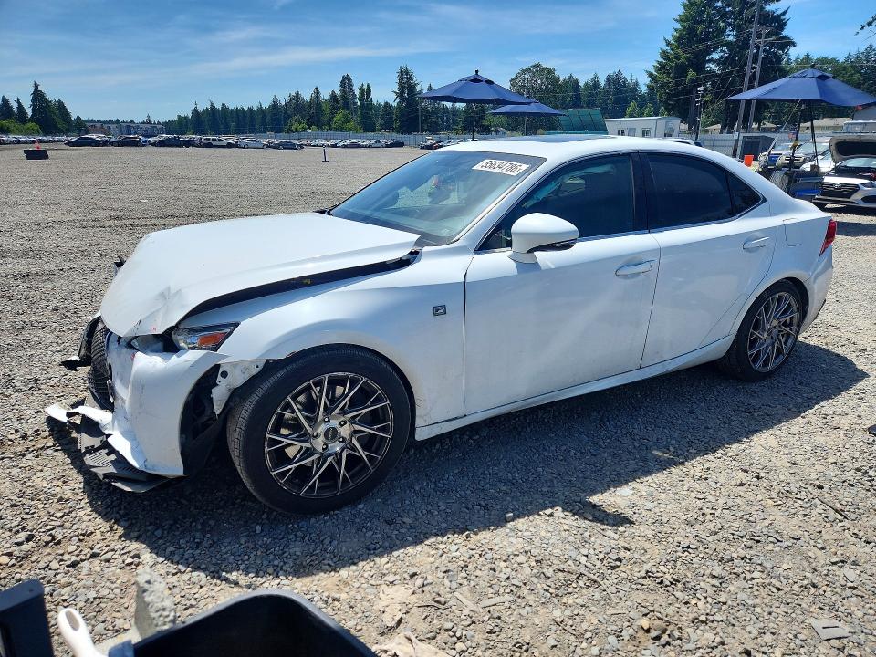 2016 Lexus Is VIN JTHBA1D28G5024159 COPART salvage auction — FRONT END, Wa - Bill Of Sale, sold $2,200 on 2026-07-17 (photo 1)