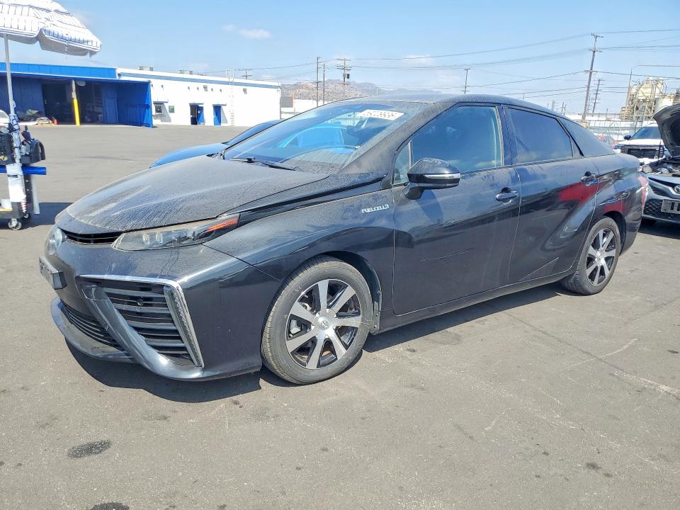 2016 Toyota Mirai VIN JTDBVRBD1GA000303 COPART salvage auction — FRONT END, Ca - Salvage Certificate, sold $550 on 2026-07-29 (photo 1)