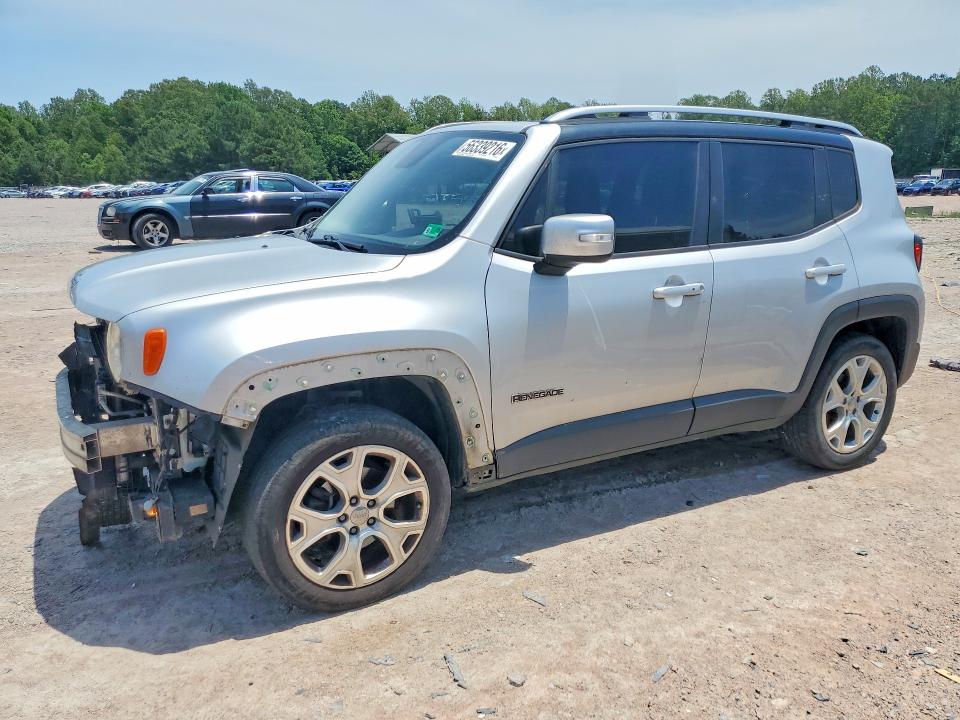 2017 Jeep Renegade VIN ZACCJBDB0HPE43515 COPART salvage auction — FRONT END, Va - Certificate Of Title, sold $1,850 on 2026-08-03 (photo 1)