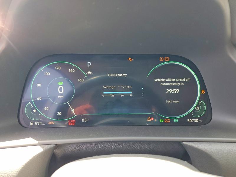 2021 Hyundai VIN KMHL54JJ9MA017419 COPART salvage auction — FRONT END, Ca - Salvage Certificate, sold $7,000 on 2026-07-09 (photo 9)