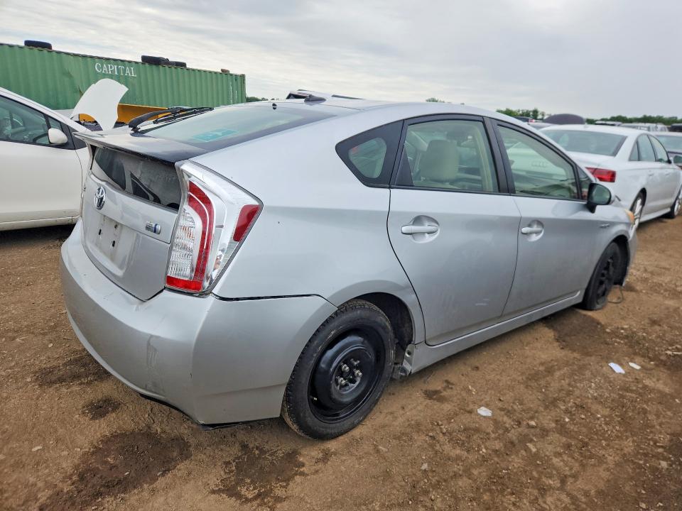 2012 Toyota Prius VIN JTDKN3DU0C5437898 COPART salvage auction — FRONT END, Il - Salvage Certificate, sold $725 on 2026-07-28 (photo 3)