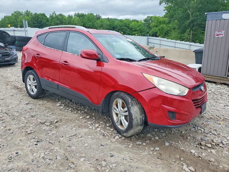 2010 Hyundai Tucson VIN KM8JUCAC7AU056610 COPART salvage auction — FRONT END, Ma - Cert Of Title-Reconstrctd Coll, sold $850 on 2026-07-08 (photo 4)