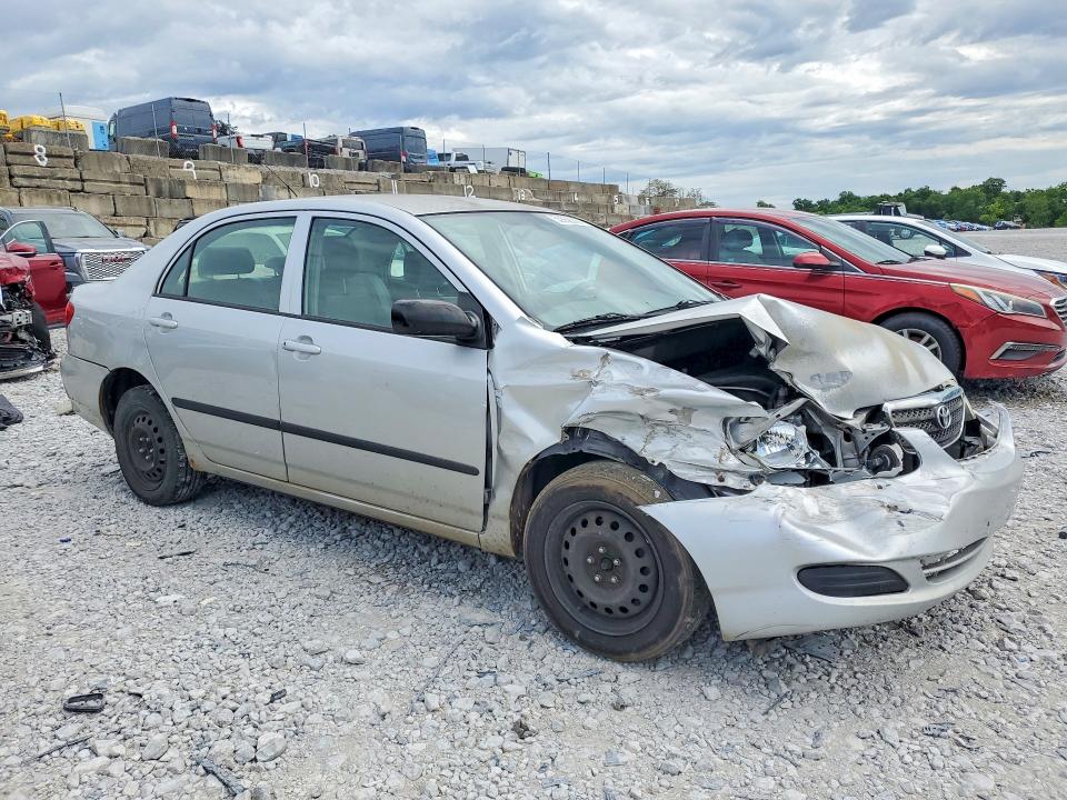 2007 Toyota Corolla VIN JTDBR32EX70106362 COPART salvage auction — FRONT END, Id - Salvage Certificate Of Title, sold $475 on 2026-07-17 (photo 4)