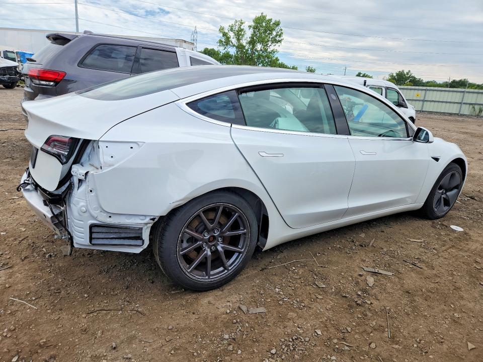 2020 Tesla Model 3 VIN 5YJ3E1EAXLF736987 COPART salvage auction — REAR END, Mi - Certificate Of Title, sold $9,300 on 2026-07-28 (photo 3)