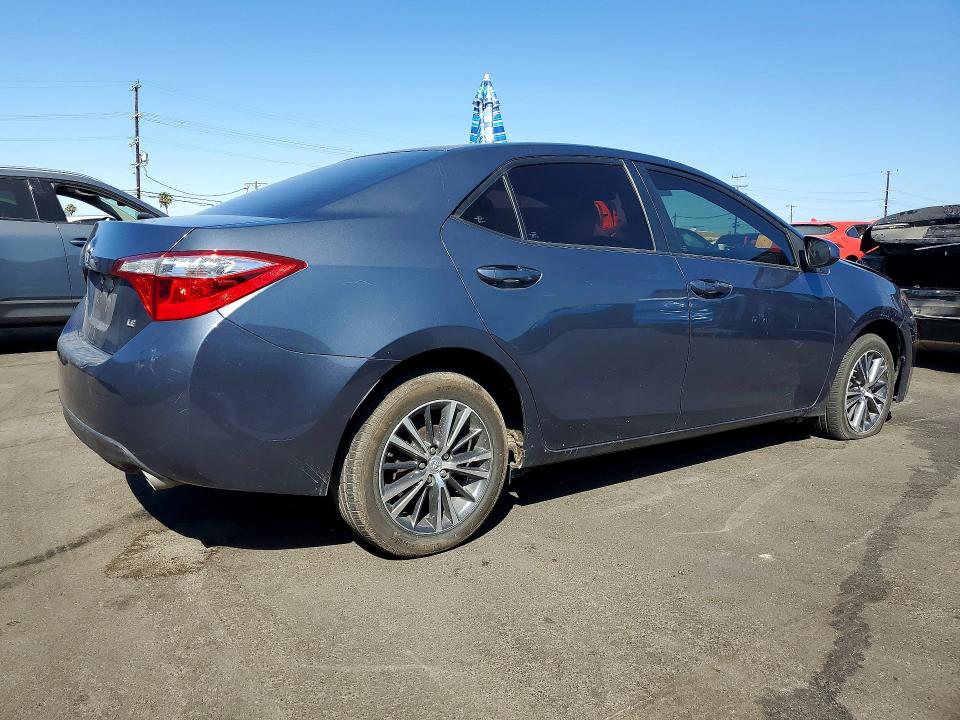 2016 Toyota Corolla VIN 5YFBURHE2GP433479 COPART salvage auction — FRONT END, Ca - Salvage Certificate, sold $4,900 on 2026-07-06 (photo 3)