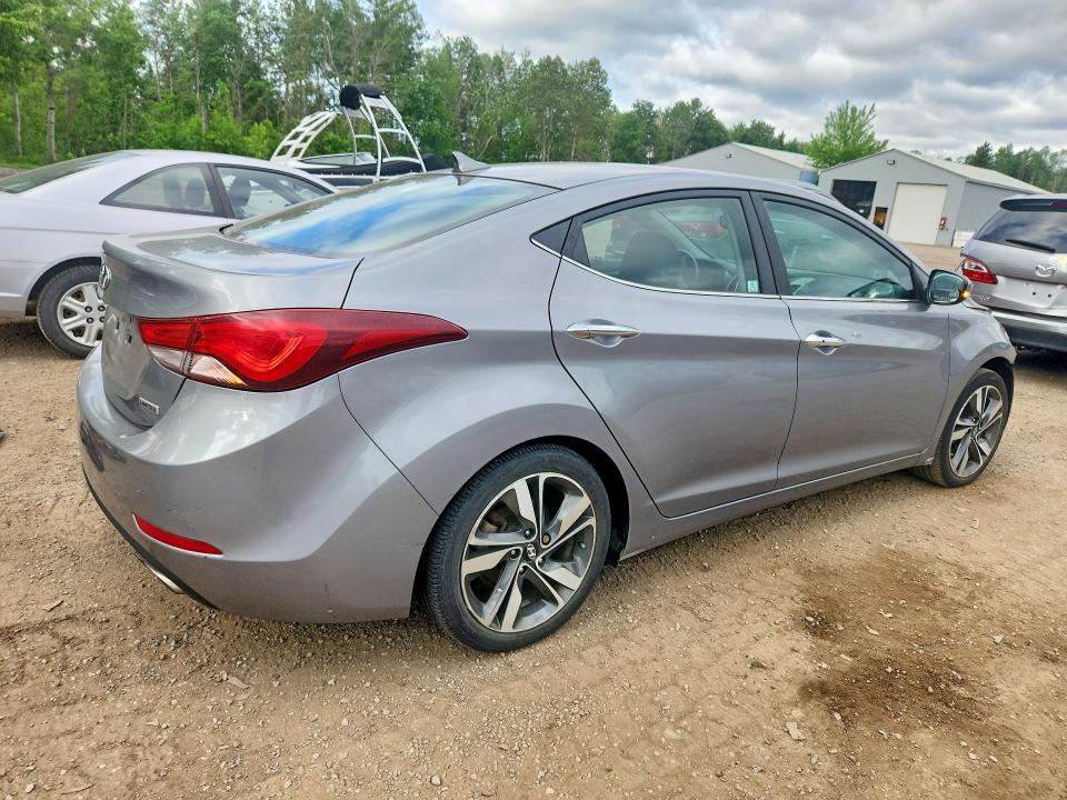 2015 Hyundai Elantra VIN KMHDH4AH2FU235535 COPART salvage auction — FRONT END, ON - PERMIT SALVAGE, sold $1,550 on 2026-07-07 (photo 3)
