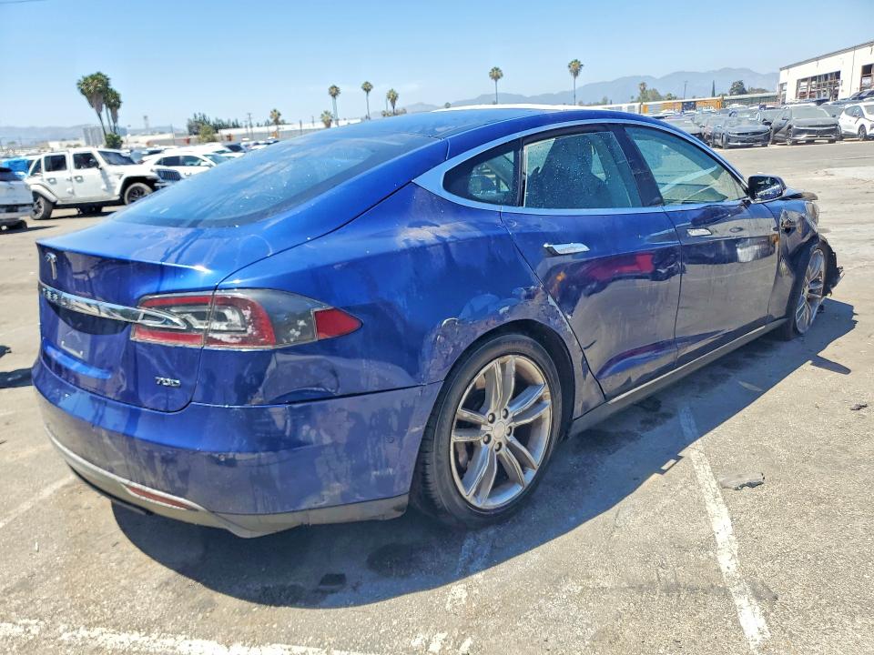 2015 Tesla Model s VIN 5YJSA1E20FF114287 COPART salvage auction — FRONT END, Ca - Certificate Of Title, sold $1,450 on 2026-07-07 (photo 3)