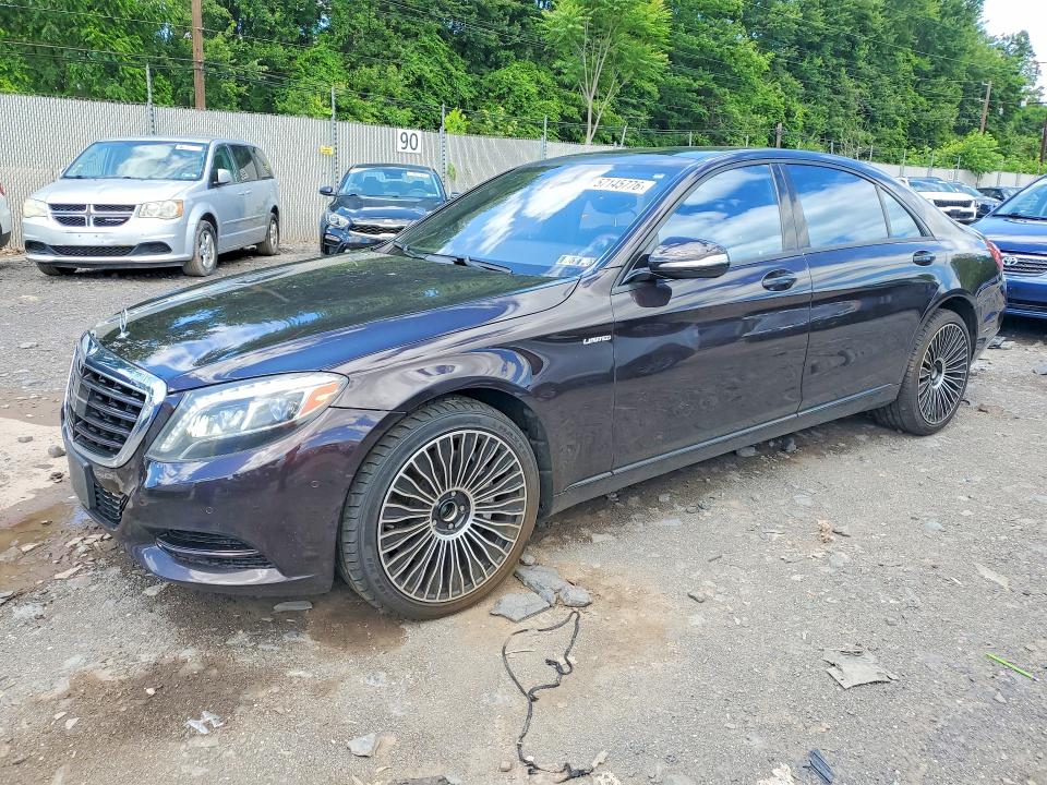 2016 Mercedes-benz S-klasse VIN WDDUG8FBXGA227033 COPART salvage auction — SIDE, Pa - Certificate Of Salvage, sold $425 on 2026-08-03 (photo 1)