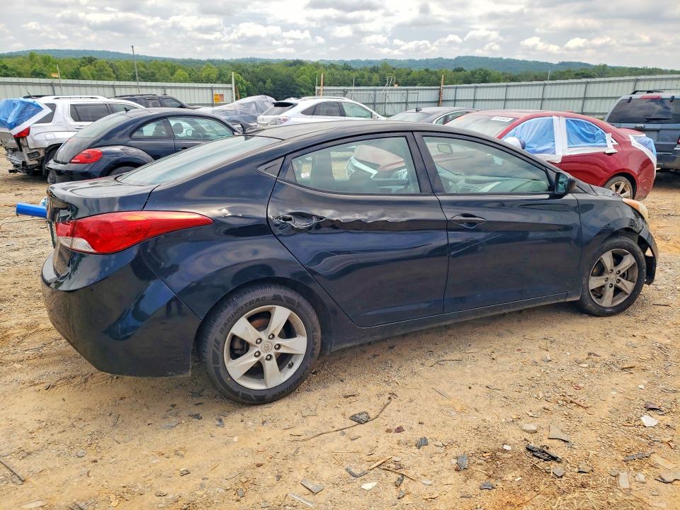 2013 Hyundai Elantra VIN KMHDH4AE2DU656481 COPART salvage auction — FRONT END, Va - Cert Of Title - Salvage, sold $325 on 2026-07-24 (photo 3)