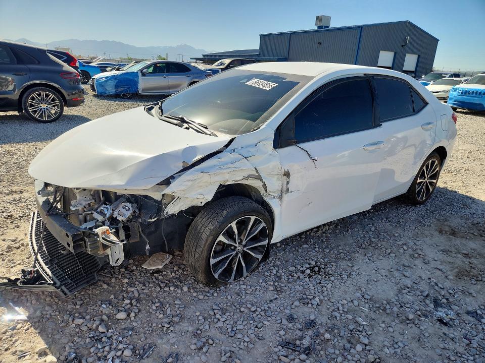 2019 Toyota Corolla VIN 5YFBURHE9KP862837 COPART salvage auction — FRONT END, Ut - Salvage Certificate, sold $2,500 on 2026-07-31 (photo 1)