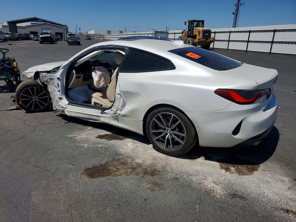 2022 BMW 4er VIN WBA53AP09NCK33340 COPART salvage auction — SIDE, Ca - Salvage Certificate, sold $6,900 on 2026-07-27 (photo 2)