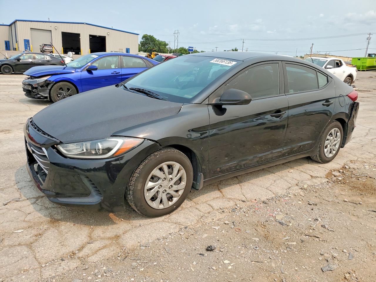 2018 Hyundai Elantra VIN KMHD74LF1JU665922 COPART salvage auction — Front End, OK - CERT OF TITLE-SALVAGE, sold $1,750 on 2026-07-09 (photo 1)