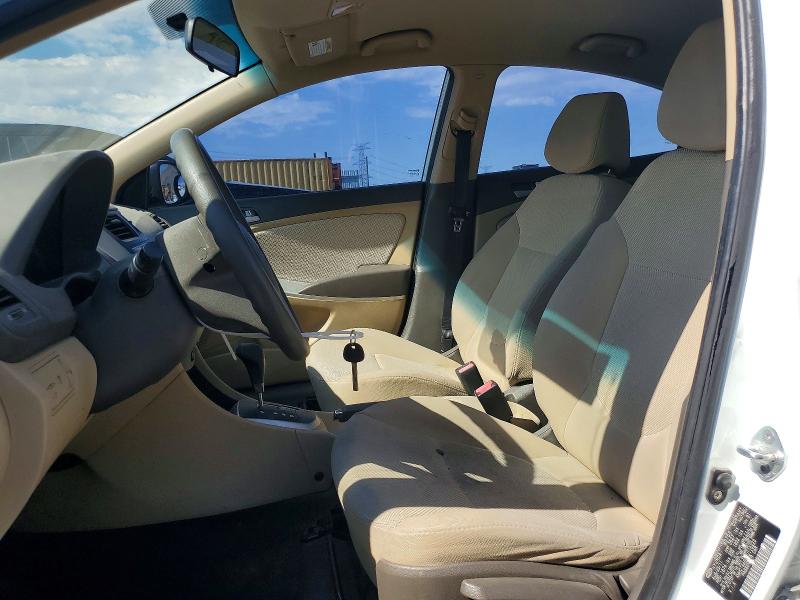 2012 Hyundai Accent VIN KMHCT4AE8CU116223 COPART salvage auction — REAR END, Nv - Salvage Title, sold $575 on 2026-07-06 (photo 7)