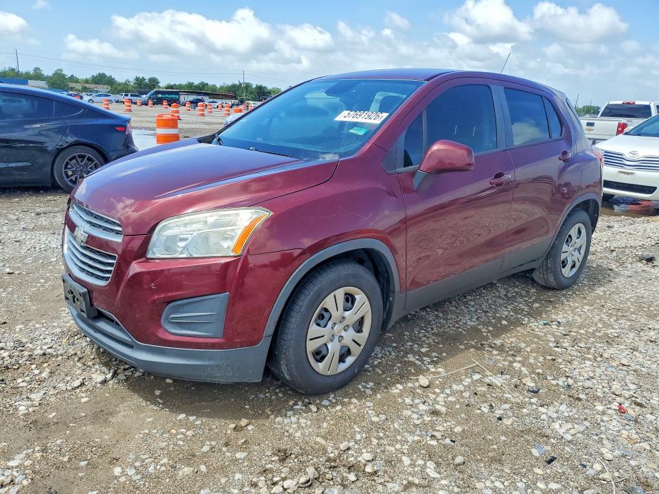 2016 Chevrolet VIN 3GNCJKSB3GL238367 COPART salvage auction — WATER/FLOOD, Tx - Salvage Title-Flood Damage, sold $550 on 2026-07-09 (photo 1)