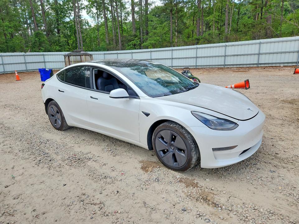 2021 Tesla Model 3 VIN 5YJ3E1EA9MF977103 COPART salvage auction — REAR END, Nc - Salvage Certificate Of Title, sold $5,100 on 2026-07-24 (photo 4)