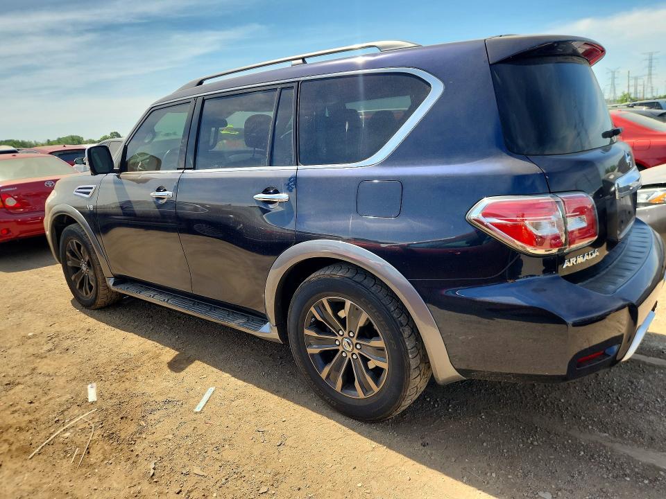 2018 Nissan Armada VIN JN8AY2NC7J9555394 COPART salvage auction — HAIL, Wv - Salvage Certificate, sold $275 on 2026-07-21 (photo 2)