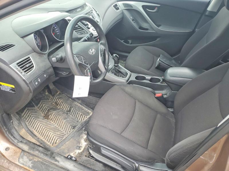 2016 Hyundai Elantra VIN KMHDH4AE2GU617846 COPART salvage auction — REAR END, ON - PERMIT NO BRAND - UNFIT, sold $2,250 on 2026-07-07 (photo 7)