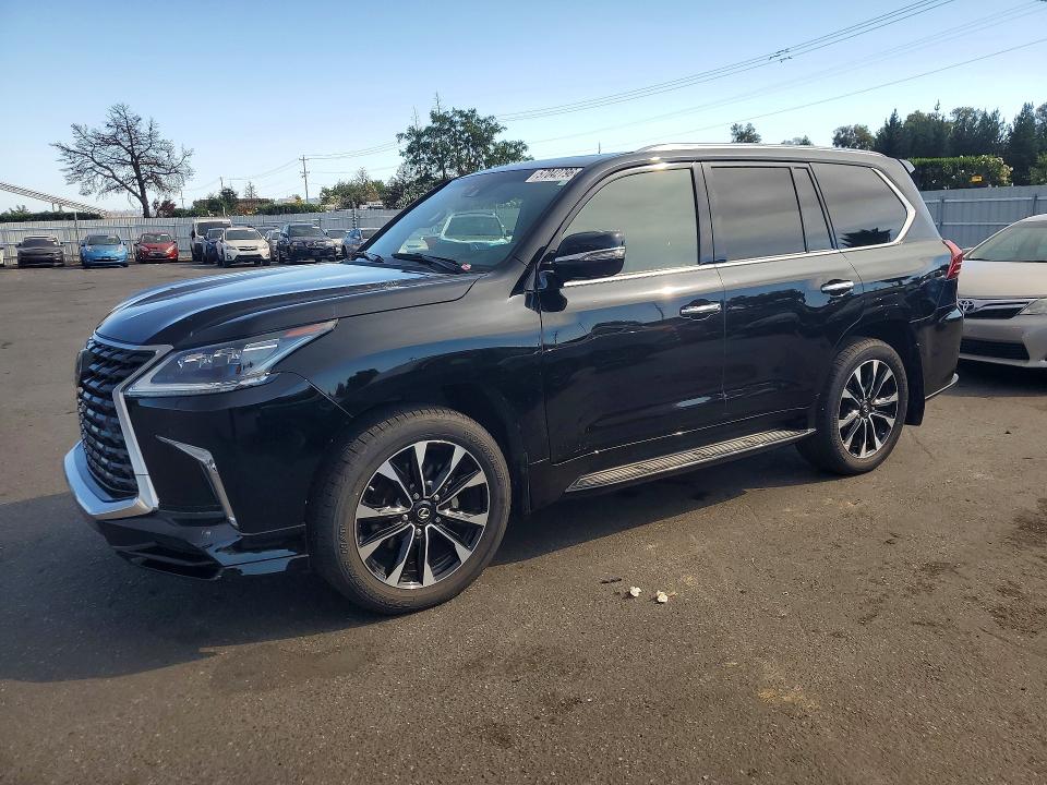 2021 Lexus Lx 570 VIN JTJDY7AX2M4342625 COPART salvage auction — SIDE, CA - SALVAGE CERTIFICATE, sold $52,500 on 2026-07-21 (photo 1)