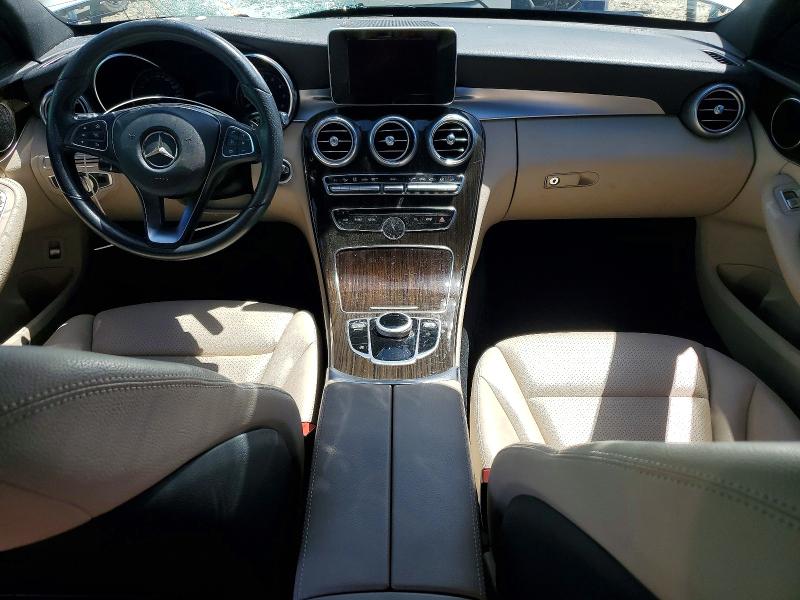 2018 Mercedes-benz C-klasse VIN 55SWF4JB8JU241175 COPART salvage auction — FRONT END, Ca - Salvage Certificate, sold $2,900 on 2026-07-09 (photo 8)