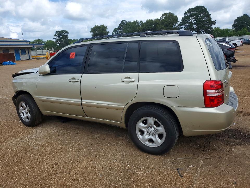 2003 Toyota Highlander VIN JTEGF21A330087571 COPART salvage auction — FRONT END, Tx - Salvage Vehicle Title, sold $600 on 2026-07-06 (photo 2)