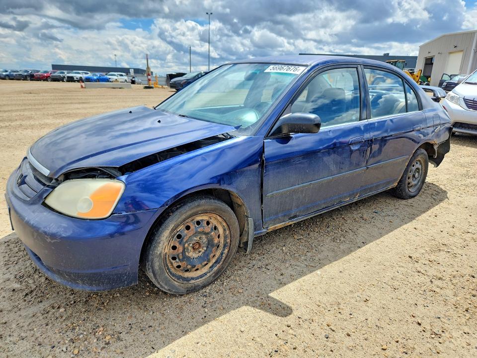 2002 Honda Civic VIN 2HGES15432H900103 COPART salvage auction — REAR END, Ab - Bos - Salvage, sold $225 on 2026-07-09 (photo 1)