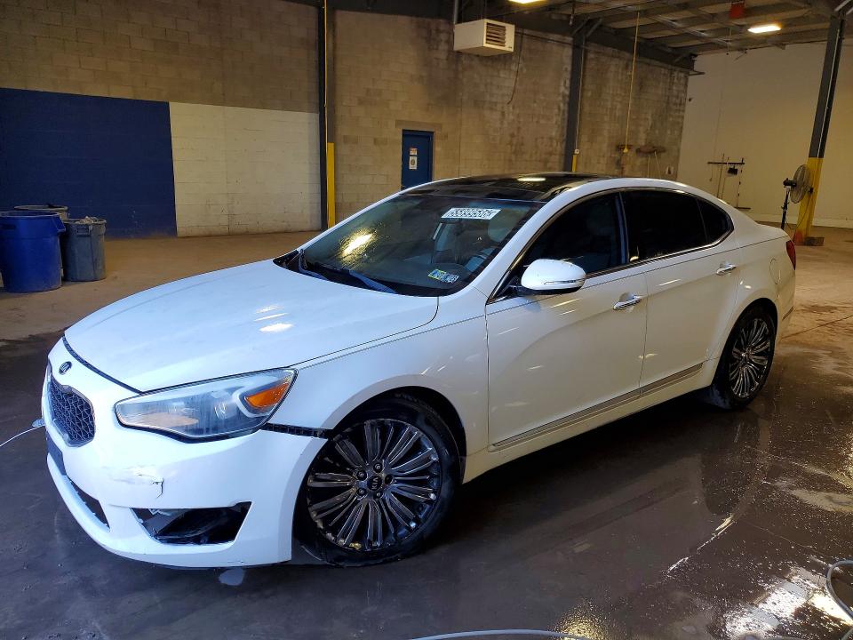 2014 Kia Cadenza VIN KNALN4D76E5149176 COPART salvage auction — FRONT END, In - Certificate Of Title, sold $900 on 2026-07-16 (photo 1)