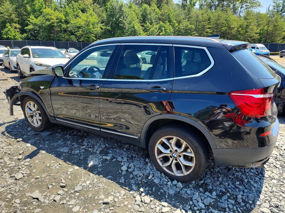 2013 BMW X3 VIN 5UXWX9C53D0D00012 COPART salvage auction — FRONT END, Md - Cert Of Salvage > 75% Damage, sold $550 on 2026-07-07 (photo 2)