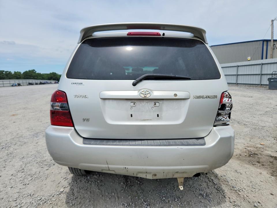2006 Toyota Highlander VIN JTEGP21A160121248 COPART salvage auction — FRONT END, Nc - Salvage Certificate Of Title, sold $450 on 2026-07-29 (photo 6)