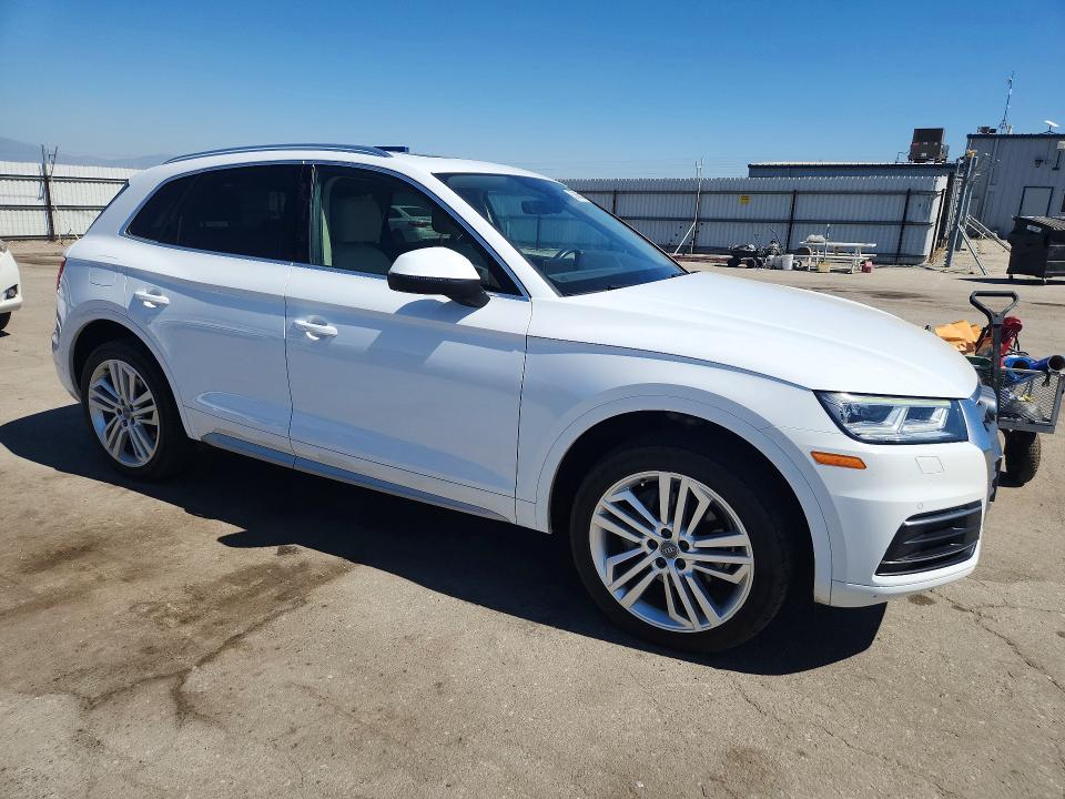 2018 Audi Q5 VIN WA1BNAFY4J2153624 COPART salvage auction — FRONT END, CA - SALVAGE CERTIFICATE, sold $7,600 on 2026-07-24 (photo 4)