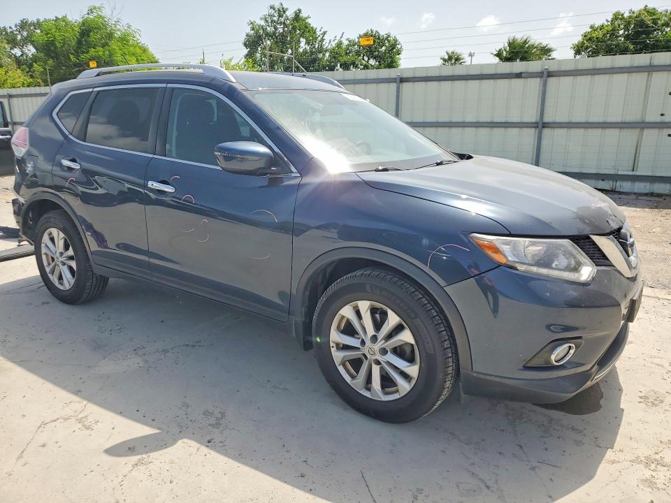 2016 Nissan Rogue VIN KNMAT2MT9GP667503 COPART salvage auction — REAR END, Tx - Salvage Vehicle Title, sold $2,750 on 2026-07-14 (photo 4)