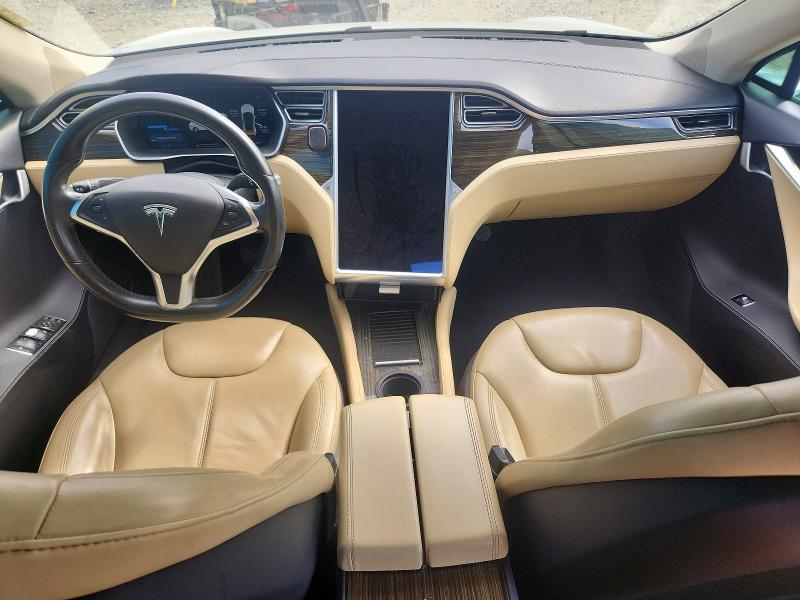 2015 Tesla VIN 5YJSA1H19FFP73861 COPART salvage auction — REAR END, CA - SALVAGE CERTIFICATE, sold $3,300 on 2026-07-16 (photo 8)