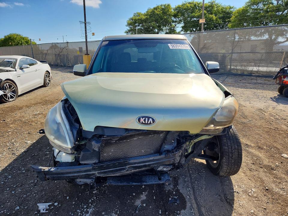 2013 Kia Soul VIN KNDJT2A64D7569571 COPART salvage auction — FRONT END, Ca - Salvage Certificate, sold $250 on 2026-07-21 (photo 5)