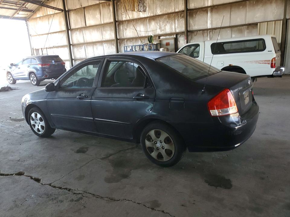 2009 Kia Spectra VIN KNAFE222995662324 COPART salvage auction — MINOR DENT/SCRATCHES, Az - Certificate Of Title, sold $975 on 2026-07-03 (photo 2)