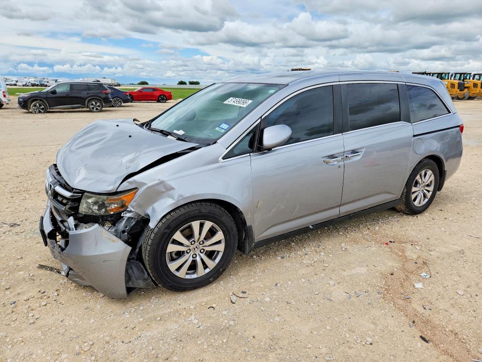 2016 Honda Odyssey VIN 5FNRL5H68GB145240 COPART salvage auction — FRONT END, Tx - Salvage Vehicle Title, sold $2,100 on 2026-07-02 (photo 1)