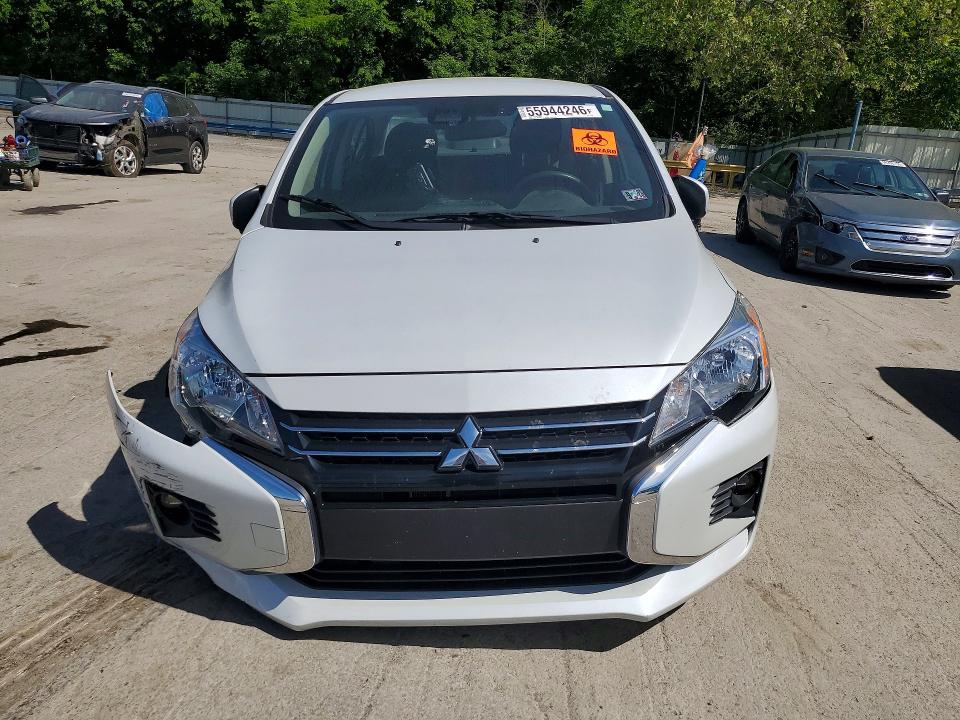 2024 Mitsubishi Mirage VIN ML32FUFJ2RHF17464 COPART salvage auction — FRONT END, Pa - Certificate Of Salvage, sold $1,300 on 2026-07-23 (photo 5)