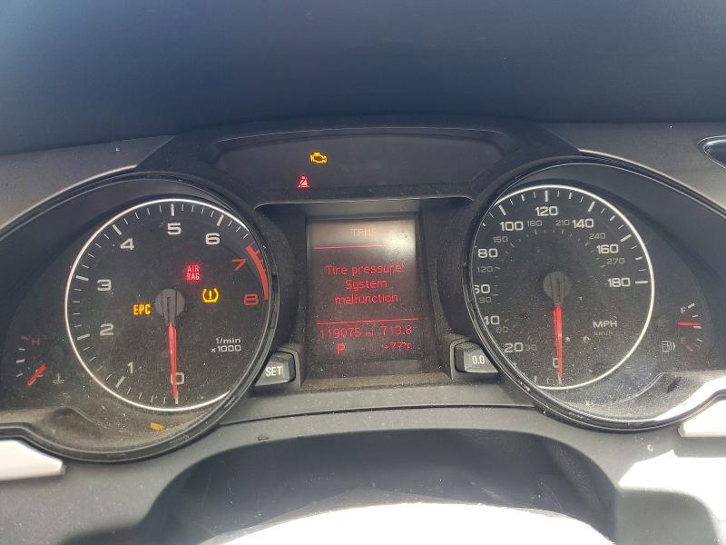 2011 Audi A5 VIN WAUCFAFRXBA073927 COPART salvage auction — SIDE, CA - SALVAGE CERTIFICATE, sold $350 on 2026-07-16 (photo 9)