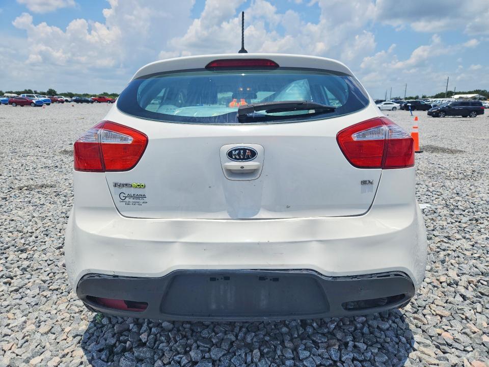 2013 Kia Rio VIN KNADN5A39D6132408 COPART salvage auction — FRONT END, Fl - Cert Of Title Slvg Rebuildable, sold $400 on 2026-07-14 (photo 6)