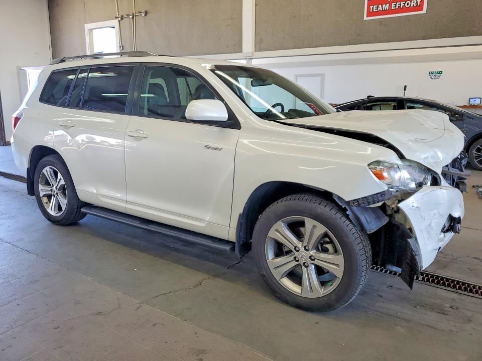 2008 Toyota Highlander VIN JTEES43A482108645 COPART salvage auction — FRONT END, WA - BILL OF SALE, sold $875 on 2026-07-31 (photo 4)