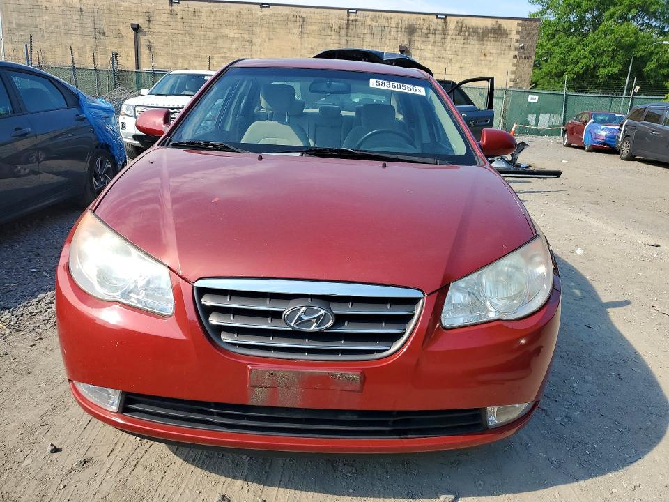2009 Hyundai Elantra VIN KMHDU46D79U756756 COPART salvage auction — REAR END, Md - Certificate Of Title, sold $1,050 on 2026-07-07 (photo 5)