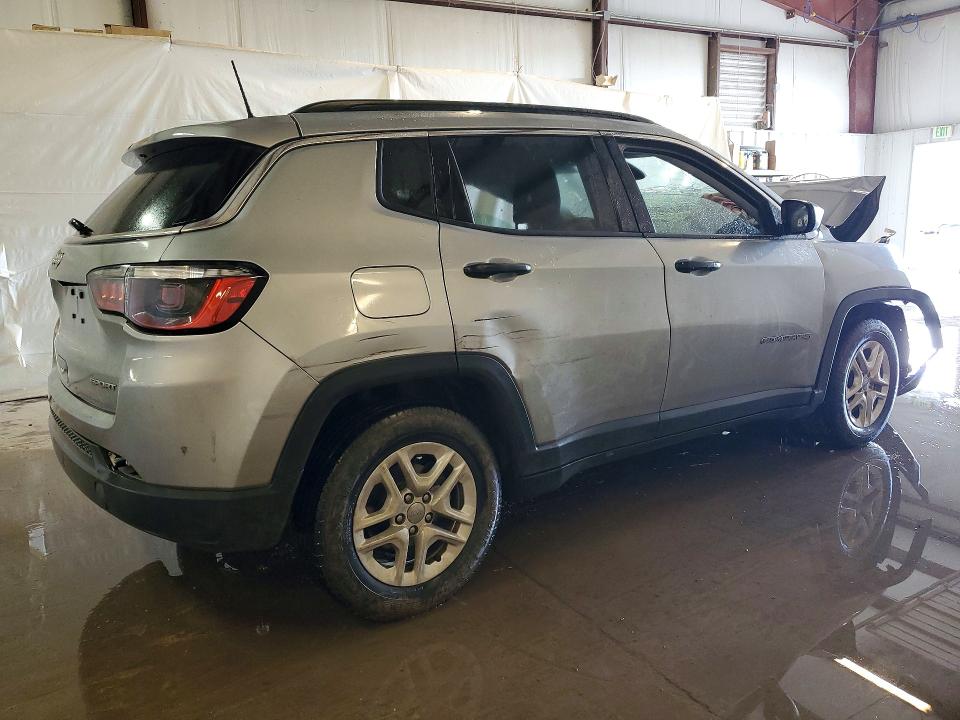 2021 Jeep Compass VIN 3C4NJCAB7MT560434 COPART salvage auction — FRONT END, Tx - Certificate Of Title, sold $275 on 2026-07-02 (photo 3)