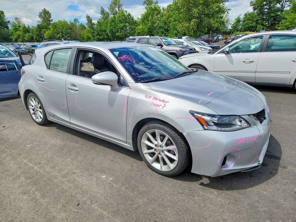 2011 Lexus Ct VIN JTHKD5BH5B2037600 COPART salvage auction — FRONT END, Or - Salvage Title Certificate, sold $3,000 on 2026-07-15 (photo 4)