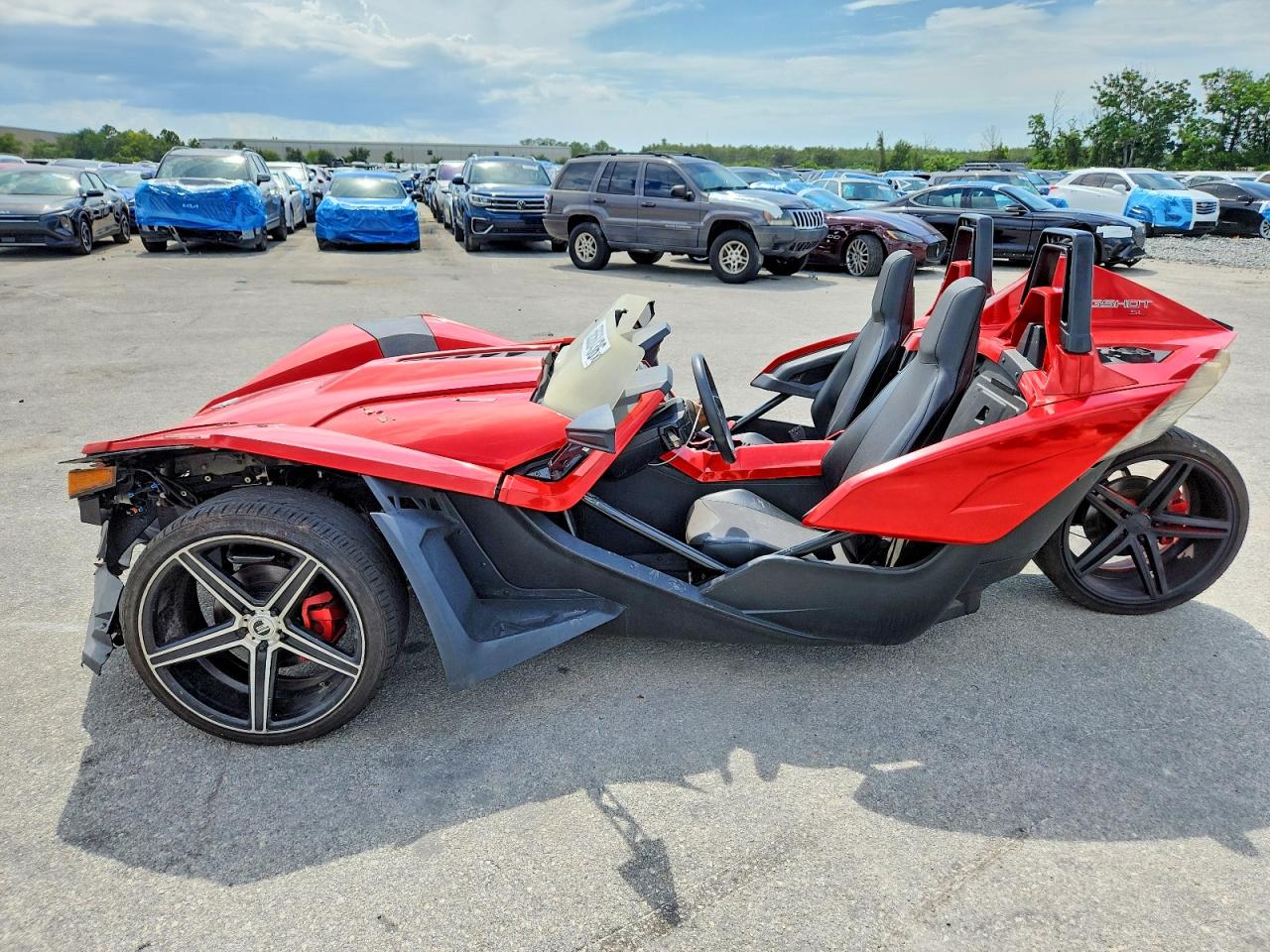 2021 Polaris SLINGSHOT VIN 57XAAPHD6M8144247 COPART salvage auction — Front End, FL - CERTIFICATE OF TITLE, sold $6,100 on 2026-07-03 (photo 3)