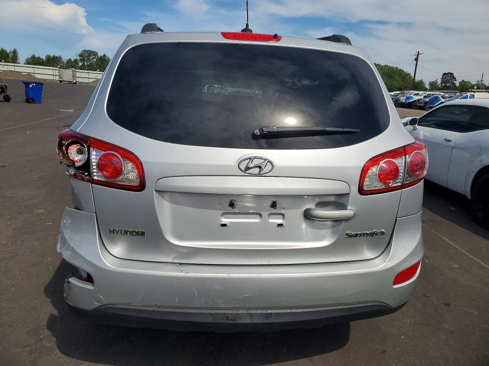 2011 Hyundai Santa fe VIN 5XYZG3AB3BG079505 COPART salvage auction — REAR END, Or - Salvage Title Certificate, sold $125 on 2026-07-29 (photo 6)