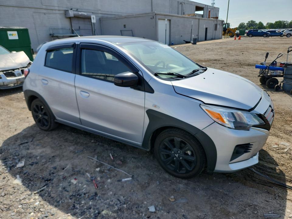 2024 Mitsubishi Mirage VIN ML32AWHJ1RH015002 COPART salvage auction — FRONT END, VA - CERT OF TITLE - SALVAGE, sold $1,200 on 2026-07-29 (photo 4)
