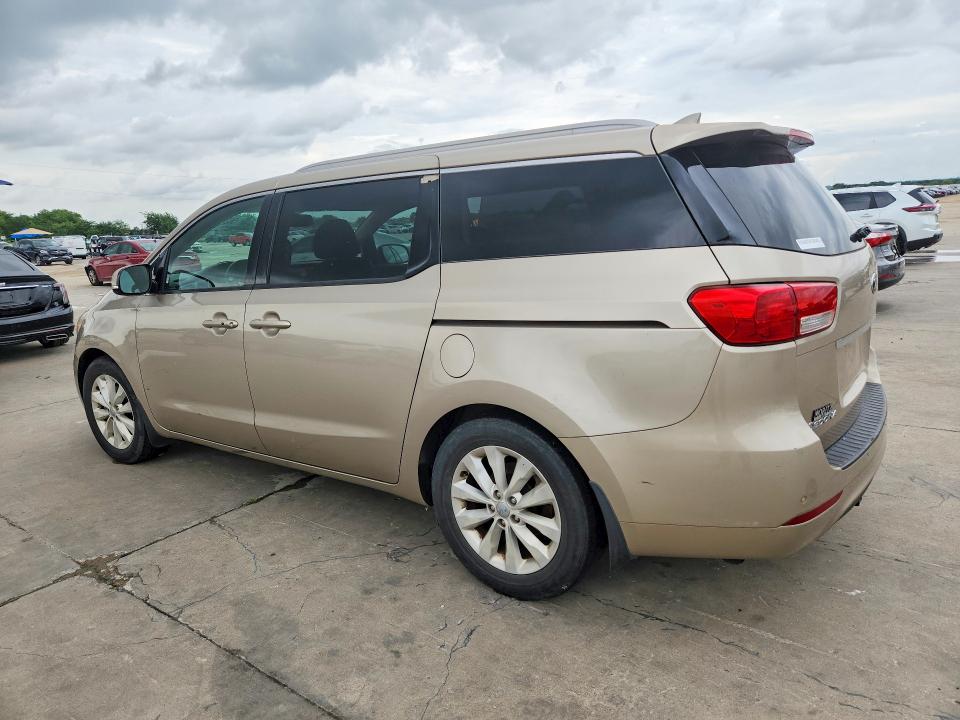 2015 Kia SEDONA VIN KNDMC5C15F6029462 COPART salvage auction — WATER/FLOOD, Tx - Salvage Title-Flood Damage, sold $1,350 on 2026-07-02 (photo 2)