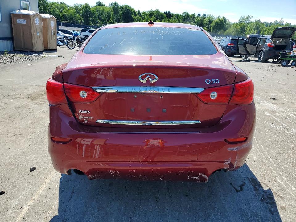 2015 Infiniti Q50 VIN JN1BV7AR8FM404815 COPART salvage auction — ROLLOVER, Pa - Certificate Of Salvage, sold $425 on 2026-08-02 (photo 6)