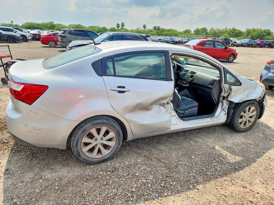2012 Kia Rio VIN KNADN4A34C6044245 COPART salvage auction — SIDE, Tx - Salvage Vehicle Title, sold $500 on 2026-07-29 (photo 3)