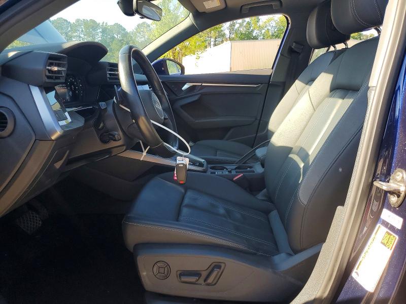 2022 Audi A3 VIN WAUGUDGY1NA096953 COPART salvage auction — REAR END, Nc - Salvage Certificate Of Title, sold $7,000 on 2026-07-24 (photo 7)