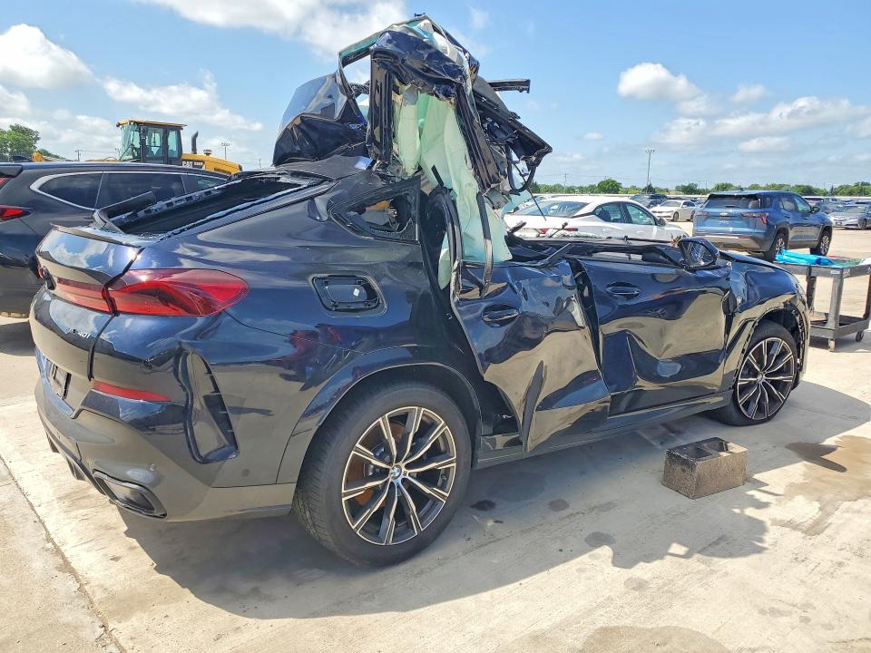 2026 BMW X6 VIN 5UX33EX0XT9369633 COPART salvage auction — ALL OVER, Tx - Nonrepairable Title, sold $7,900 on 2026-07-13 (photo 3)